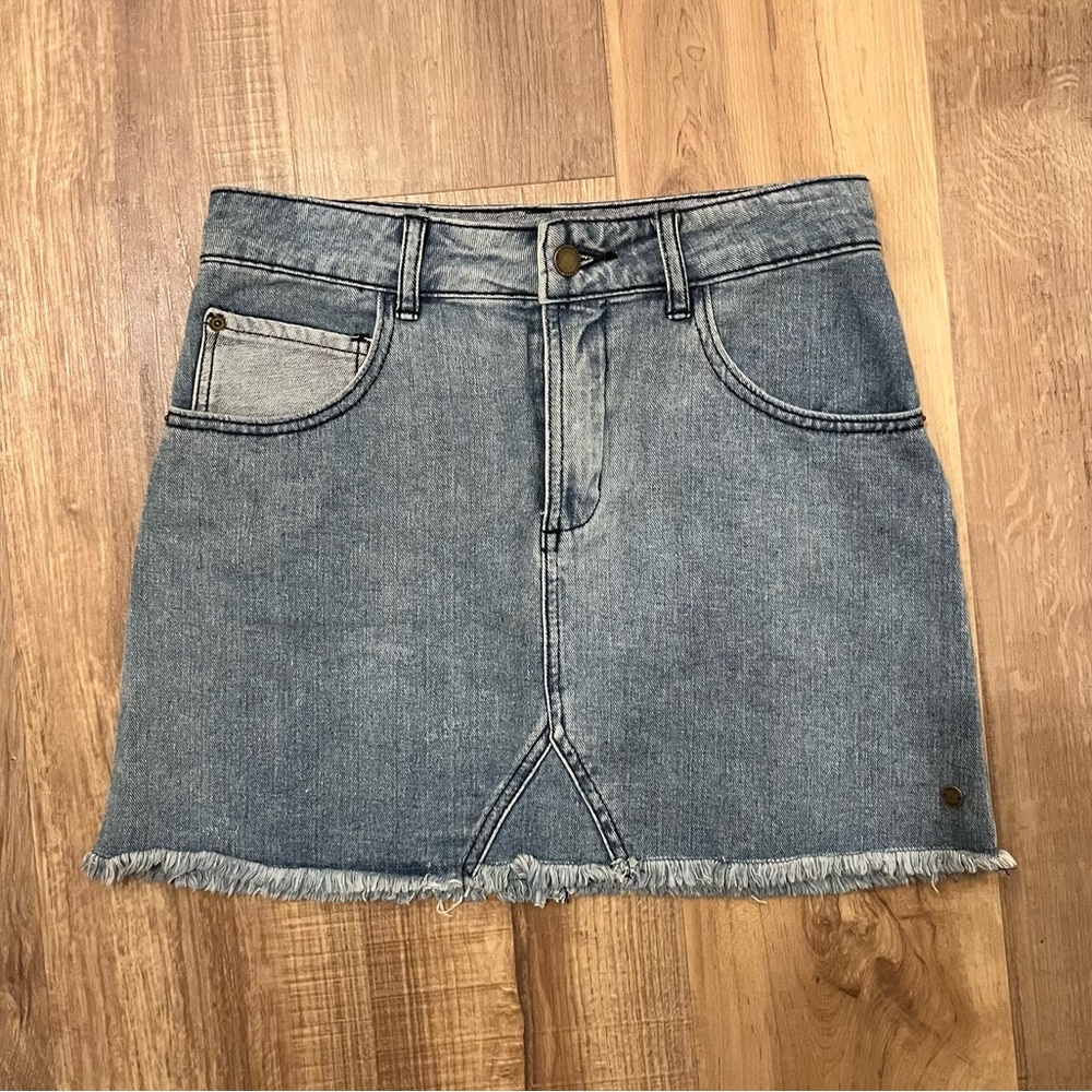 Roxy Two Toned Denim Mini Skirt XS